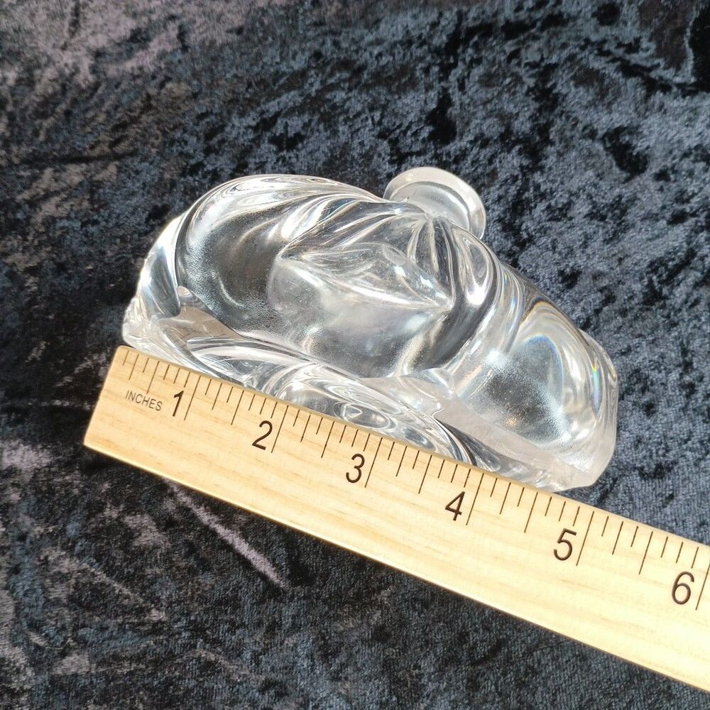 1940s Gundersen-Pairpoint Crystal Glass Perfume Bottle MCM With Pheasant Stopper - Picture 13 of 15
